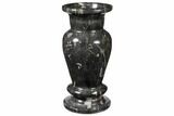 Limestone Vase With Orthoceras Fossils #122440-1